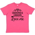 thumbnail image 3 of Inktastic Grandma Grandpa Love Me Arrow Youth T-Shirt, 3 of 5