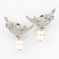 thumbnail image 6 of Auory Sparkling Bird Studs Earring Lab Created Moissanite Earrings for Women, 6 of 10