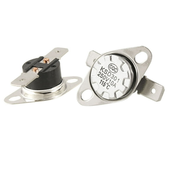 5xKSD301 NC Temperature Controlled Switch Thermostat 115 Celsius 250V 10A