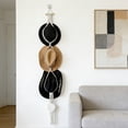 thumbnail image 4 of Aodebiao Macrame Hat Hanger Wall Rack Hand Woven Cotton Hat Organizer with Tassel for Cowboy Hats Fedoras Sun Hats Storage Display Boho Decor Home Entryway Clo, 4 of 6