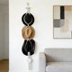 thumbnail image 5 of Lekihaqq Boho Macrame Hat Hanger Handwoven Wall Rack Cotton Tassel Hat Organizer For Cowboy Hats Fedoras Hanging Storage, 5 of 7
