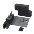 thumbnail image 4 of Card Storage Box with Dice Tray, 4 in 1 Card Deck Case Holds 300+ Cards, Magnetic Card Organizer Black+Red, 4 of 5
