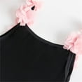 thumbnail image 4 of Girls Swimsuits One Piece 3D Floral Design Beach Bathing Suit Sleeveless Summer Fashion Toddler Swimwear Pool Black, 1 Years, 4 of 7