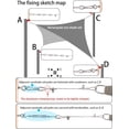 thumbnail image 5 of Sun Shade Sail Hardware Kit 6 inch for Triangle Rectangle Sun Shade Sail Installation, 304 Stainless Steel Sun Shades Outdoor Hardware Kit with 32 ft 1/8" Cable Wire Ropes B, 5 of 5