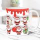 thumbnail image 1 of Taza navideña inflada con diseño de muñeco de nieve, taza de Papá Noel inflada de 15 oz y 11 oz., 1 of 5