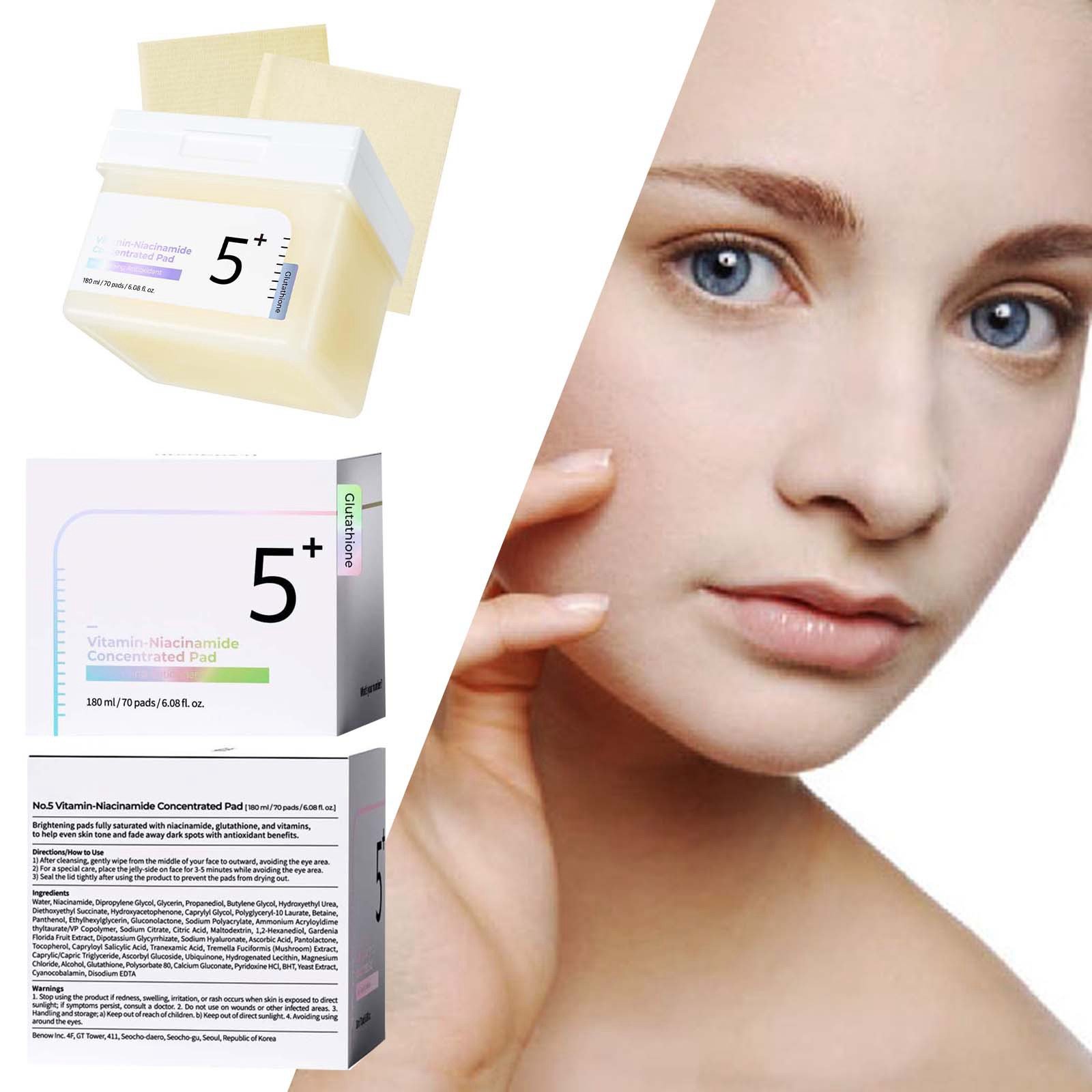 Face Roller Skin Care Numbuzin No.5 Toner Pads | Vitamin Concentrated Pad |Exfoliation Dark Hyperpigmentation Care | 70 Pads/180ml/6.08 Fl. Oz. - Walmart.ca