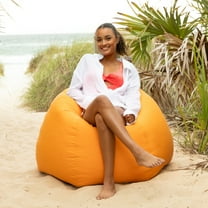 Jaxx Bean Bags Jaxx Kiss Outdoor Patio Bean Bag Chair Tangerine