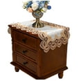 thumbnail image 2 of Lace Bedside Table Cover Cloth American Coffee Table Tablecloth Cover Towel Cover Washing Machine Refrigerator Dust Cover, 2 of 5