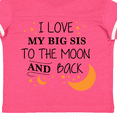 thumbnail image 4 of Inktastic I Love My Big Sis To The Moon and Back Boys or Girls Toddler T-Shirt, 4 of 5