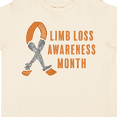 thumbnail image 4 of Inktastic Limb Loss Awareness Prosthetic Leg and Arm Orange Ribbon Boys or Girls Toddler T-Shirt, 4 of 5