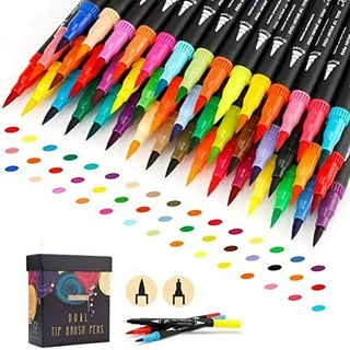 Brush Pens Art Markers ZSCM 72 Colors Artist Fine Brush Tip Coloring Pens  for Easter Eggs