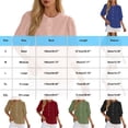 thumbnail image 3 of Button Down Short Sleeve Shirts for Women Round Neck Loose Casual Summer Tops, 3 of 8