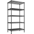 thumbnail image 1 of Exenoray 5-Tier Wire Shelving Unit, Heavy Duty Steel Storage Rack, 21.65"W x 11.8"D x 63"H, Tool-Free for Garage, Kitchen & Office, 1 of 8