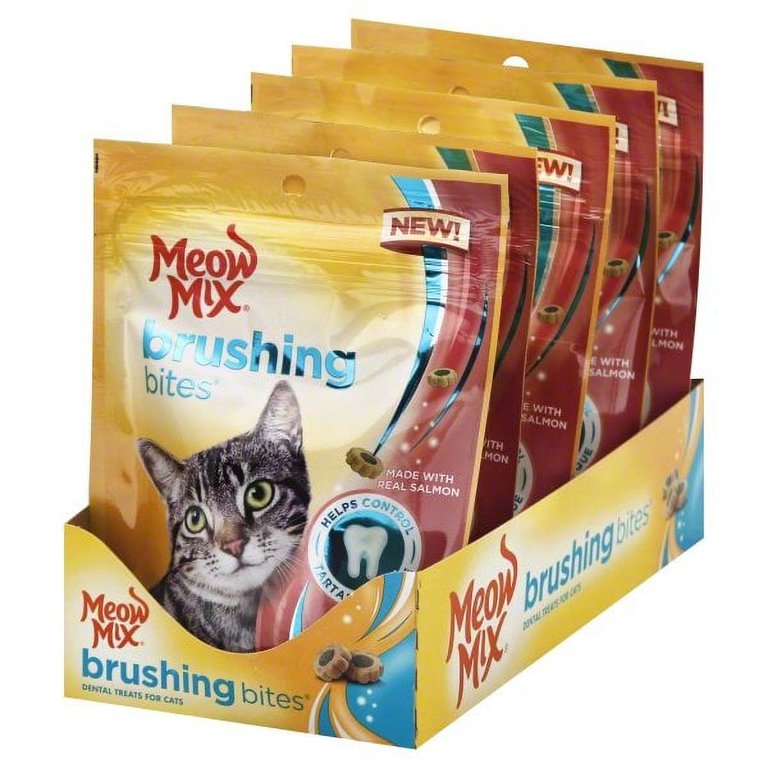 Meow mix fashion brushing bites cat treats