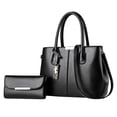 thumbnail image 3 of Conjunto de bolso de mano para mujer, bolsa de moda, regalo elegante, bolso de hombro para mujer, bolso de mano para primavera, viajes al aire libre y Negro, 3 of 8