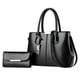 thumbnail image 3 of Conjunto de bolso de mano para mujer, bolsa de moda, regalo elegante, bolso de hombro para mujer, bolso de mano para primavera, viajes al aire libre y Negro, 3 of 8