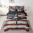 thumbnail image 2 of Castle Fairy Airplane Helicopter Twin Bedding Sets,Vintage USA Flag Bedding Comforter Set, 2 of 8