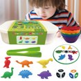 thumbnail image 1 of Juego De Juguetes De Peso De Dinosaurios Para Contar, Juego De Combinación De Arcoíris, Juguetes Educativos, Regalo Para Niños Vogacara FN006339-00, 1 of 6