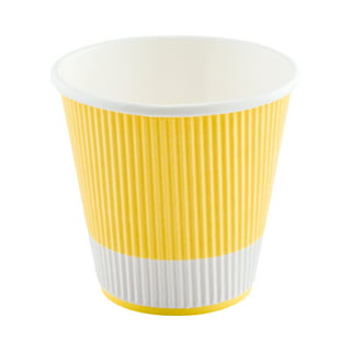 Vintage Yellow Plastic 8 Ounce Cups