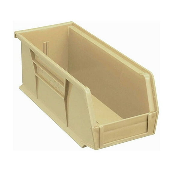 Global Industrial SB5145BG Plastic Hang & Stack Bin - 14.75 x 5.5 x 5 in. - Beige
