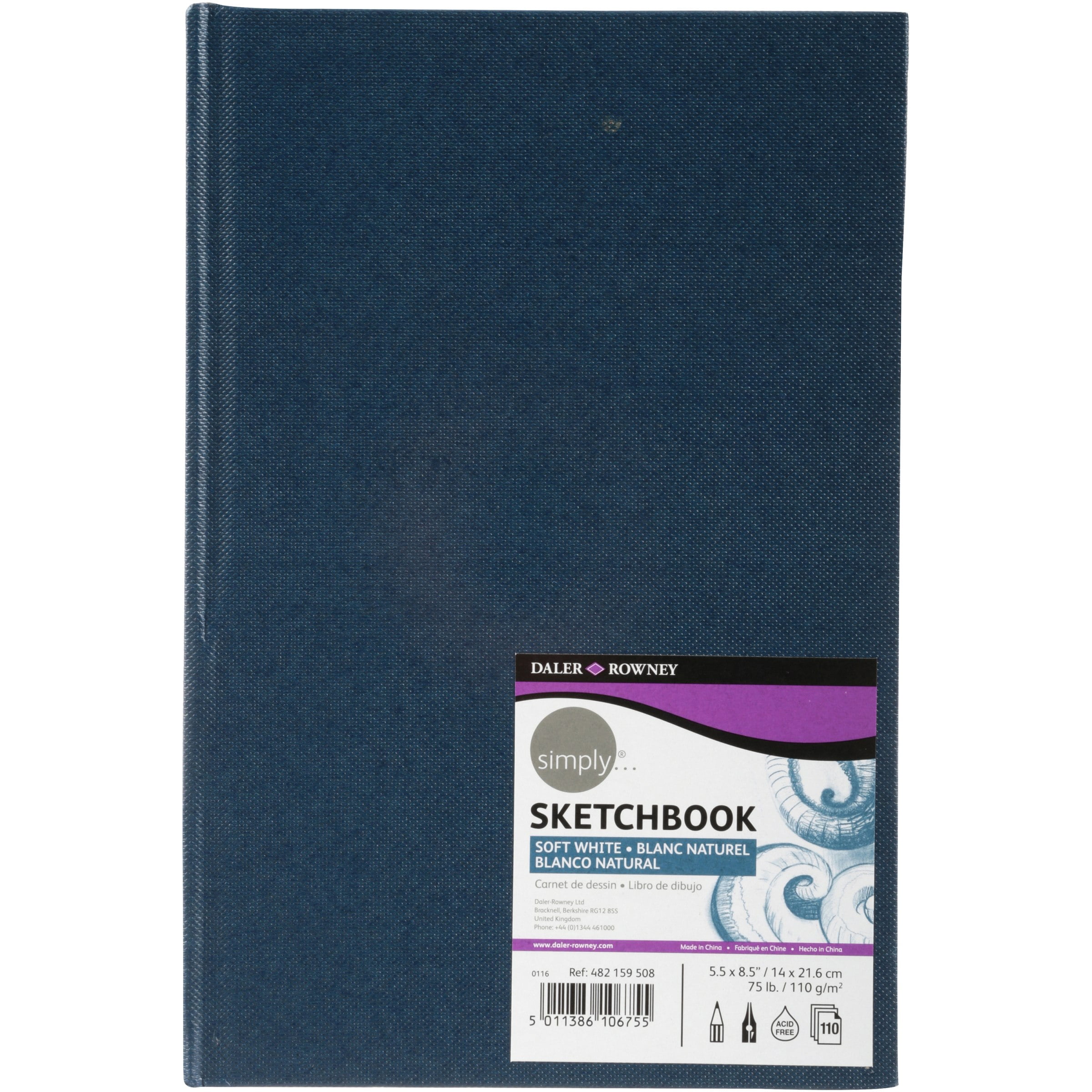 DalerRowney Simply Soft White Sketchbook, 1 Each