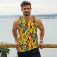 thumbnail image 6 of Pofeuu Dancing African Womens Print Men's Workout Tank Tops Sleeveless Muscle Gym Shirt Quick Dry-4X-Large, 6 of 7