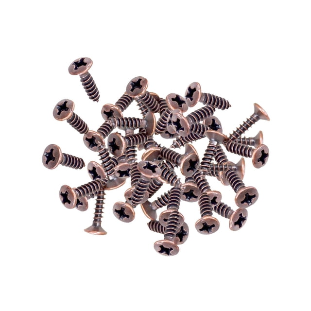 50pcs/set Installation Durability Durable Metal Mounting Install Long-lasting 50x Guitar Metal Pickguards Copper 3x12mm
