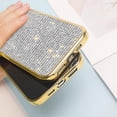 thumbnail image 3 of Compatible with iPhone 15 Pro Max Bling Diamond Case Glitter for Women 3D Rhinestone Crystal Shiny Sparkly Protective Cover with Electroplate Plating Bumper Luxury Fashion Case Gold, 3 of 15