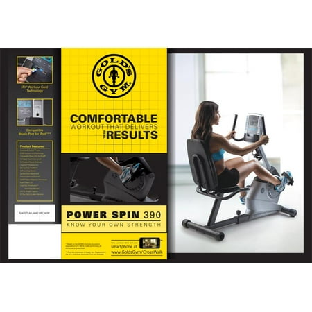 gold's gym power 290 upright bike