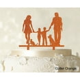 thumbnail image 1 of Family Cake Topper Personalized Silhouette Cake Topper Color Option Available 6-8 Inches Wide, 1 of 1