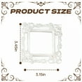 thumbnail image 6 of DESIGNICE 3Pcs Vintage Picture Frames,Resin Craft Picture Frames,Embossed Detail Photo Frame,3.15"X3.15",White, 6 of 7