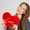 Red, variant on Clearance!JMYHOAM Love Pillow Cushion Decoration Valentine's Day Scene Decoration Girl Cute Heart Shaped Pillow for Living Heart Throw Decorative Pillows