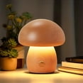 thumbnail image 1 of Wadan Lampe Champignon en Bois Rechargeable – Veilleuse Portable à Intensité Réglable et Cadeau Unique, 1 of 7