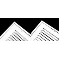 thumbnail image 4 of 30" X 12 Steel Return Air Filter Grille for 1" Filter - Fixed Hinged - Ceiling Recommended - HVAC Duct Cover - Flat Stamped Face - White [Outer Dimensions: 32.5 X 13.75], 4 of 6