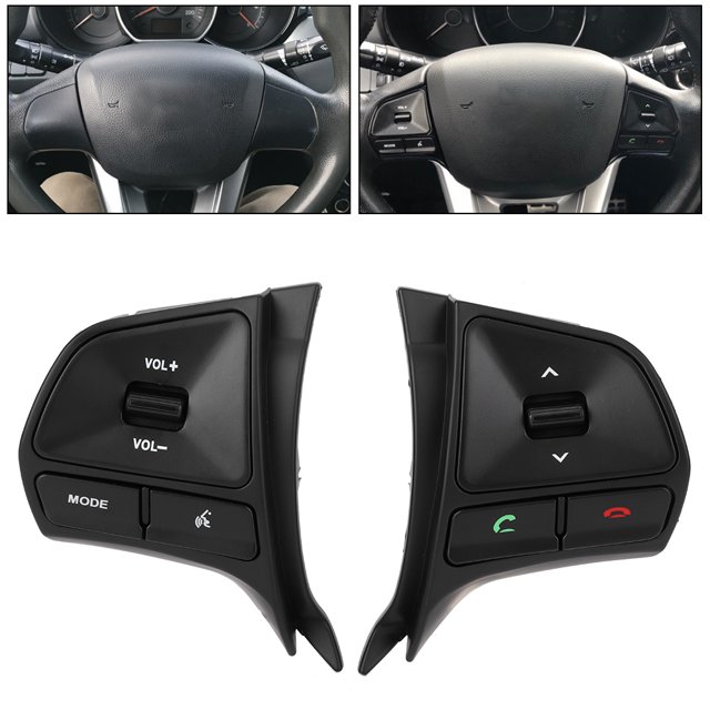 Interruptor de control de volumen, botón de control del volante Interruptor del volante Botón multifuncional Diseñado para precisión