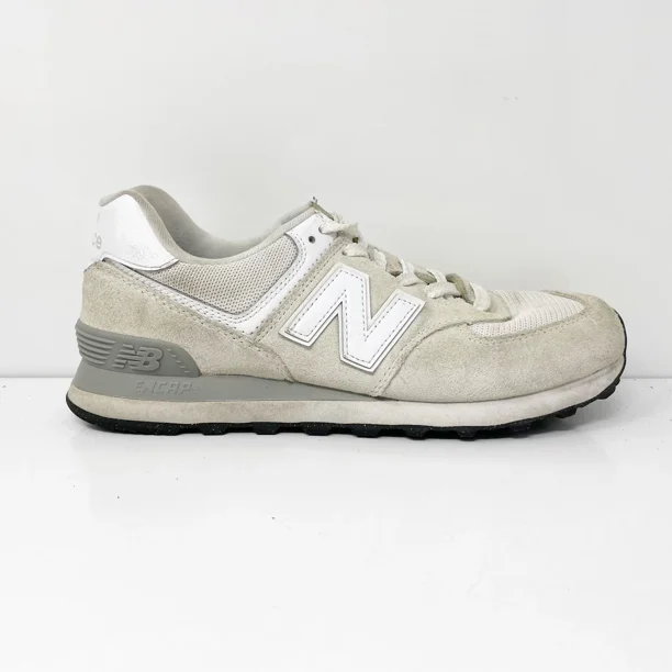 New Balance Unisex 574 WL574EVW White Casual Shoes Sneakers Size M 8 W 9.5 B