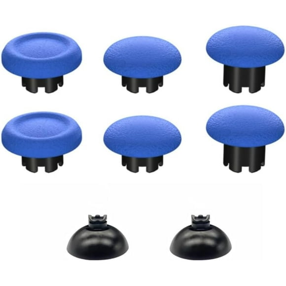 TRAHOO-Replacement Thumbsticks for PS5 Controller, Custom Joysticks Analog Stick Thumb Grips Sticks Interchangeable for PS5/PS4/PS5 Edge Controllers, Blue