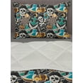 thumbnail image 3 of Pirates Comforter & Sham Bedding Set, Colorful Pattern with Corsair of Jolly Roger Bottle Anchor Treasure and Map, 3 pcs Duvet Set Microfiber Filling Quilt, 5 Sizes, Multicolor, by Ambesonne, 3 of 4