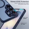 thumbnail image 2 of GAOBAO Magnetic for Samsung Galaxy S26 Ultra Case, MagSafe Compatible, Drop Protection Shockproof Matte Translucent Slim Protective Cover with Invisible Stand for Galaxy S26 Ultra 6.9", Blue, 2 of 8