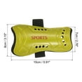 thumbnail image 2 of Soccer Shin Pads Size S, 2 Pack Breathable PVC Sport Guard for Youth, Yellow, 2 of 5