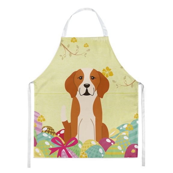 Carolines Treasures BB6110APRON Easter Eggs English Foxhound Apron Large multicolor