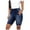 style-01 Dark Blue, variant on Gubotare Women's Ripped Denim Destroyed Mid Rise Stretchy Bermuda Shorts Jeans (Dark Blue,Size L)