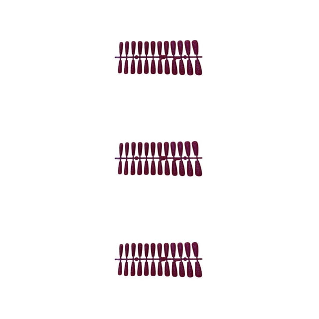 Vogacara 24 piezas de uñas postizas en polvo brillante en forma de T estilo ataúd extra largo puntas de uñas artificiales para el salón del Type1 NO1
