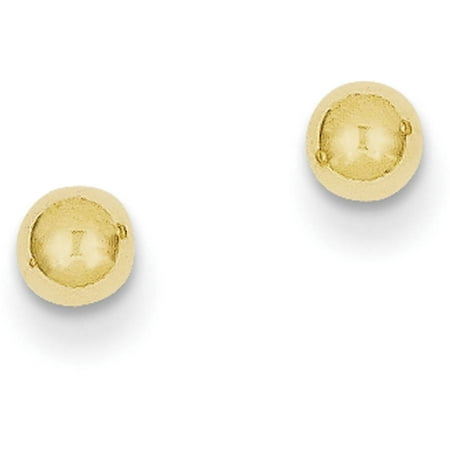 14kt Yellow Gold Polished 4mm Ball Post Earrings