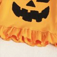 thumbnail image 5 of YIWULA Toddler Baby Girl Halloween Outfit Flare Long Sleeve Pumpkin Embroidery Top Bell Bottoms 2Pcs Set(18-24 Months,Orange), 5 of 9
