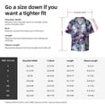 thumbnail image 5 of Pofeuu Purple Marble Texture Print Mens Casual Short Sleeve Shirts Beach Summer Spread Collar Pocket Tops Men's Casual Short-sleeved Shirt-4X-Large, 5 of 5