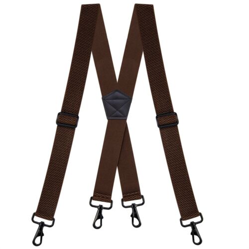 "Buyless Fashion Heavy Duty Suspenders for Men 48"" Adjustable Straps