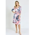 thumbnail image 4 of 3/4 Sleeve Surplice Midi Dress with Sash | 2 Colors | S-3X, 4 of 11
