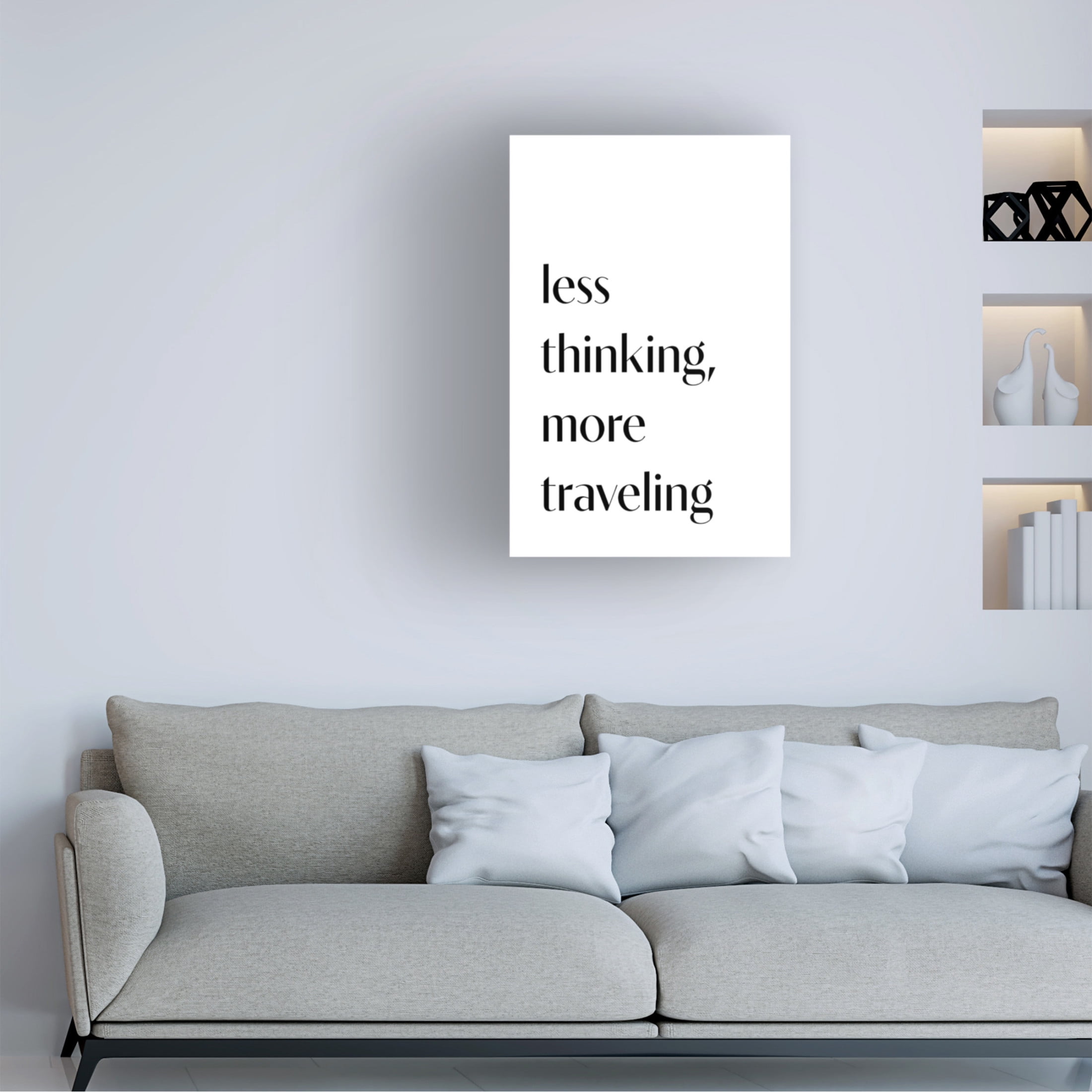 Trademark Fine Art Pictufy Studio II Less Thinking Canvas Wall Art