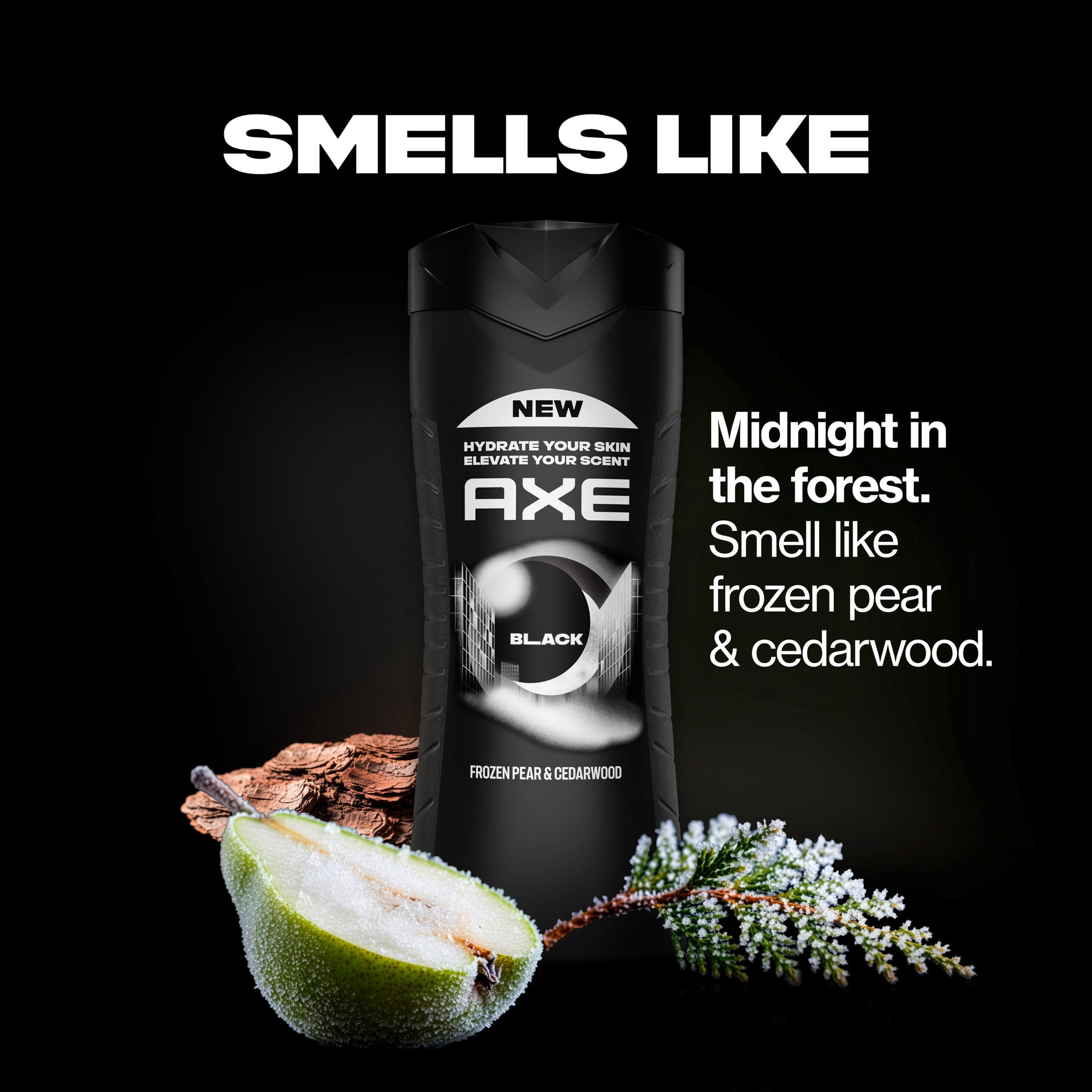 AXE Body Wash Moisturizing Black Paraben-Free & Sulfate-Free ,16 fl oz Twin Pack